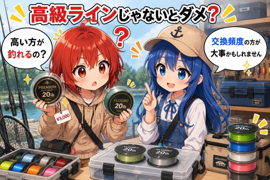 高級ラインと交換頻度について話すひなとみずは
