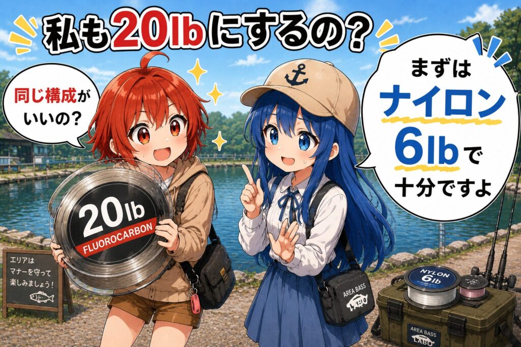 初心者向けのライン選びについて解説するひなとみずは