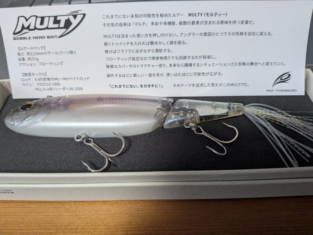 PAY FORWARD モルティー(MULTY)の実物写真