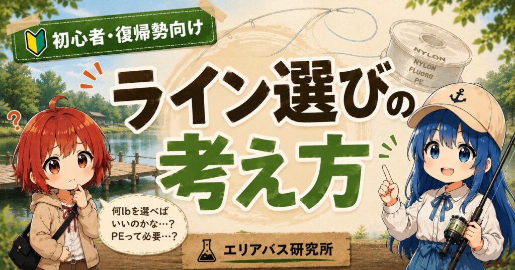 初心者・復帰勢向けのライン選びの考え方を解説するエリアバス研究所のサムネイル